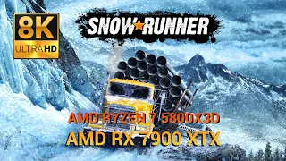 SNOWRUNNER (2020) || AMD RX 7900 XTX 8K GAMEPLAY - Good Gold Games