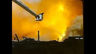 Vintage Chicago FD Video  Fires in the Union Stockyards