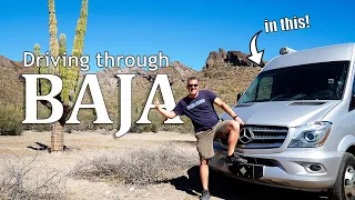 CROSSING THE MEXICAN BORDER IN A CAMPER VAN | Vanlife in Baja California Sur, Mexico