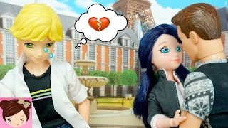 Ladybug & Cat Noir Doll Episodes - Adrien is Jealous - Does Marinette Like Ninos Cousin? -