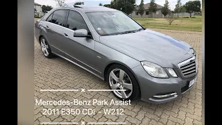 How to use Mercedes-Benz Park Assist - 2011 E350 CDi (W212)