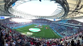 22.06.2018. 360° FIFA World Cup 2018. Iceland Anthem.