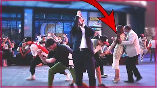 Surprise Flash Mob Proposal almost RUINED by Crazy Man! (Bruno Mars Marry You)