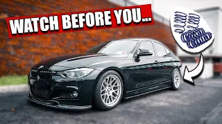 WATCH THIS BEFORE YOU LOWER YOUR BMW...