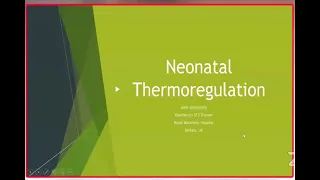 Neonatal Thermoregulation  Prof. Amir Mohamed Abdel Shafey