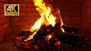 Fireplace 🔥Relaxing Fireplace (3 Hours) for Stress Relief and Sleep, meditation music, ASMR, BGM