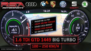 VW Passat  B8 DSG 7 | 1.6 TDI 120 hp to 195 hp | 250nm to 390 NM | 100-250 km/h | Top Seed | NoSmoke