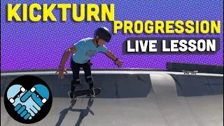 How to Kickturn on a skateboard. Progression Skateboarding Lesson.