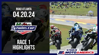 BellissiMoto Twins Cup Race 1 at Road Atlanta 2024 - HIGHLIGHTS | MotoAmerica