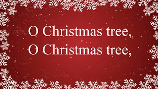 O Christmas Tree Song with lyrics | Christmas 🌲☃️ Song