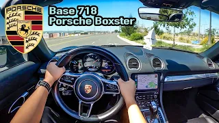 2020 Porsche 718 Boxster BASE POV Test Drive - Still a FUN Sports Car