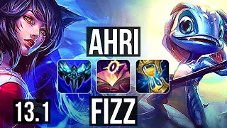 AHRI vs FIZZ (MID) | 11/1/9, Legendary, 400+ games, 900K mastery | EUW Master | 13.1