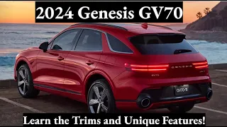 2024 Genesis GV70: Trims, Key Details, and More!