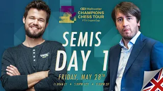 $1.5M Meltwater Champions Chess Tour: FTX Crypto Cup | SF Day 1 | Peter Leko & Tania Sachdev