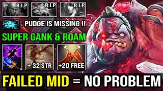 RECOVER FROM FAILED MID! 26Min GG Super Mid & Ganker Pudge Crazy +32 Flesh Heap & Scepter Dota 2