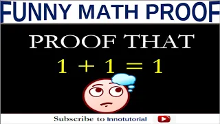 Proof that 1 + 1 = 1|| Fun proof of maths  (Can you find the mistake?)