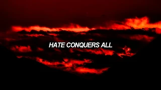 anti-flag - hate conquers all (lyrics)