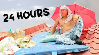 Surviving 24 Hours On a Roof *Extreme Edition*