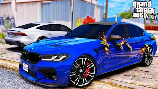 РЕАЛЬНАЯ ЖИЗНЬ В GTA 5 - МОЮ BMW M5 F90 ВЗОРВАЛИ! ЭТО БЫЛ ПРАНК!? 🌊ВОТЕР