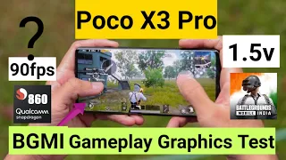 Poco X3 Pro BGMI 90fps Graphics gameplay support test snapdragon 860 official update 1.5.0🔥🔥🔥