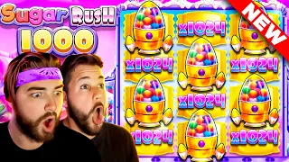 A MASSIVE 6000x HIT ON THE NEW SUGAR RUSH 1000 SLOT!!