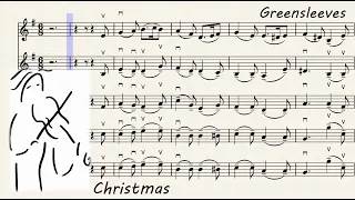 Greensleeves. Play Along. Music Score for Orchestra. Greensleeves Orchestra. Violin Sheet Music.