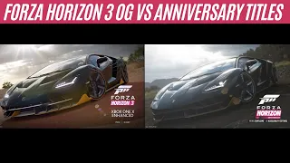 Forza Horizon 3 vs Anniversary Opening Titles *OG Music* Australia