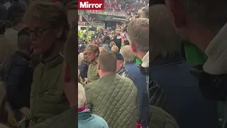 West Ham players confront AZ Alkmaar fans who attacked family stand #shorts