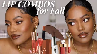 10 FALL LIP COMBOS FOR DARK SKIN | LIP LINERS, LIP GLOSSES & LIPSTICKS