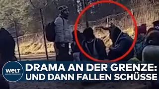 DRAMA AN DER GRENZE: Und auf einmal schießt ein Grenzer in die Luft! Migranten wollen in die EU