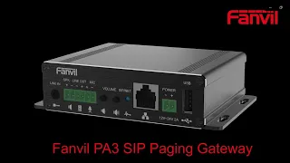 Fanvil PA3 SIP Paging Gateway