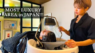 ASMR I WENT TO THE MOST EXPENSIVE AREA FOR HEAD SPA IN WHOLE JAPAN🇯🇵