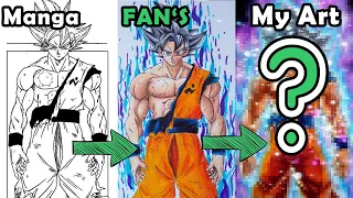 Drawing Goku Ultra Instinct Last One Standing | Redraw fan's Drawing