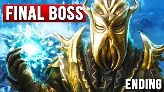 Skyrim - Miraak Boss Battle - Dragonborn DLC Ending!