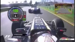 Kimi Raikkonen Onboard Lap - Australian GP FP2 - 2013 season