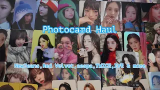 Photocard Haul ⟡ NewJeans Red Velvet aespa TWICE IVE ♡Hanni Irene Seulgi Karina Winter Liz⟡Jan 23 🐰