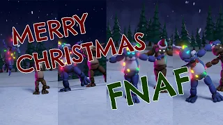 Bonnie & Freddy dancing on the snow - Merry FNAF Christmas - Five nights at freddy's