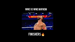 WWE Vs WWE Mayhem Finishers 🔥 #wwemayhem #shorts