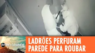 POA: Ladrões perfuram parede de loja para roubar - SBT Rio Grande - 25/09/18