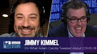 What Jimmy Kimmel Thinks of Adam Carolla's Tweets About COVID