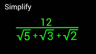 Nice Square Root Math Simplification | Rationalisation!!!