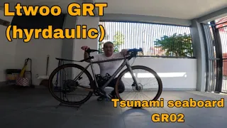 Bike check! Gravel bike! LTWOO GRT hydraulic in Tsunami Seaboard GR02