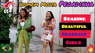 Bushman Prank: Scaring Beautiful Brazilian Girls | Pegadinha do Homem Moita