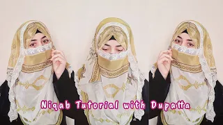 Niqab Tutorial 2024 || Niqab Tutorial with Dupata || Full Coverage Niqab Style || zainab__