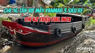 Bán Ghe 16 Tấn Vip Máy Yanmar 3 (Đã Bán) Bến Tre Full Inox 0923,5555,97 Tâm| Tâm Vlog