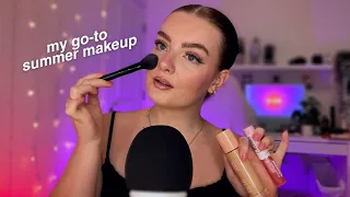 ASMR doing my makeup + chit chat 💞🪴