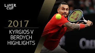 Nick Kyrgios v Tomas Berdych Highlights (Match 7) | Laver Cup 2017