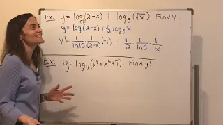 Calculus I: General Exponential and Logarithmic Functions (full lecture)