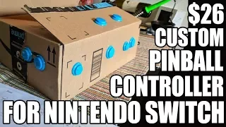 $26 custom pinball controller for Nintendo Switch and Pinball FX3