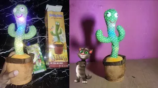 Talking Cactus 🌵 Funny, Singing, Dancing, Talking Tom | How to use Full Details Review and Unboxing